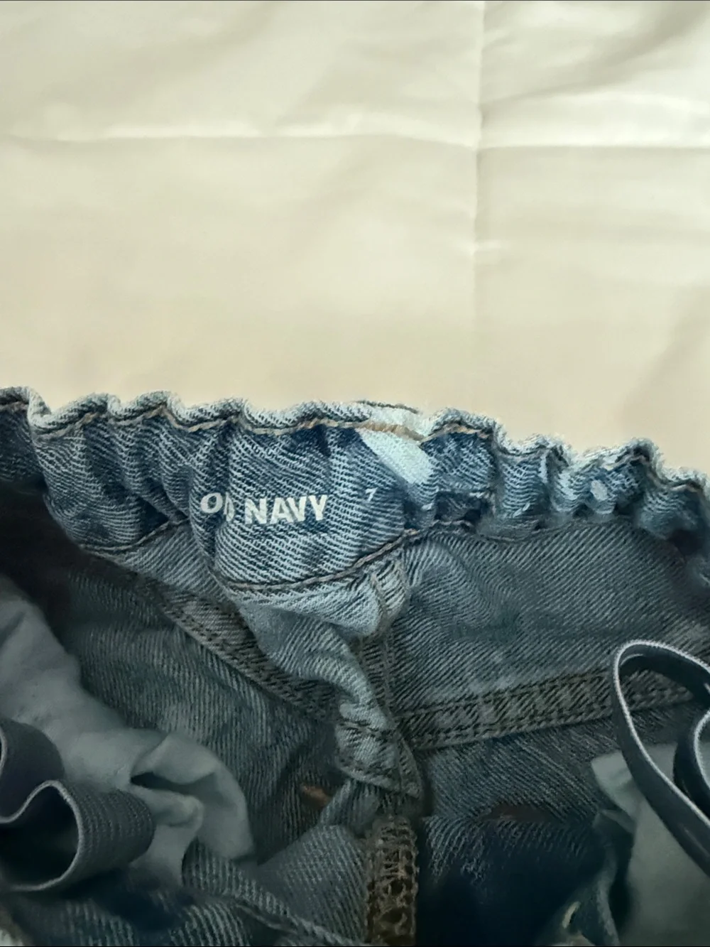 Old Navy Light Blue Smile & Heart Print Kids Jeans